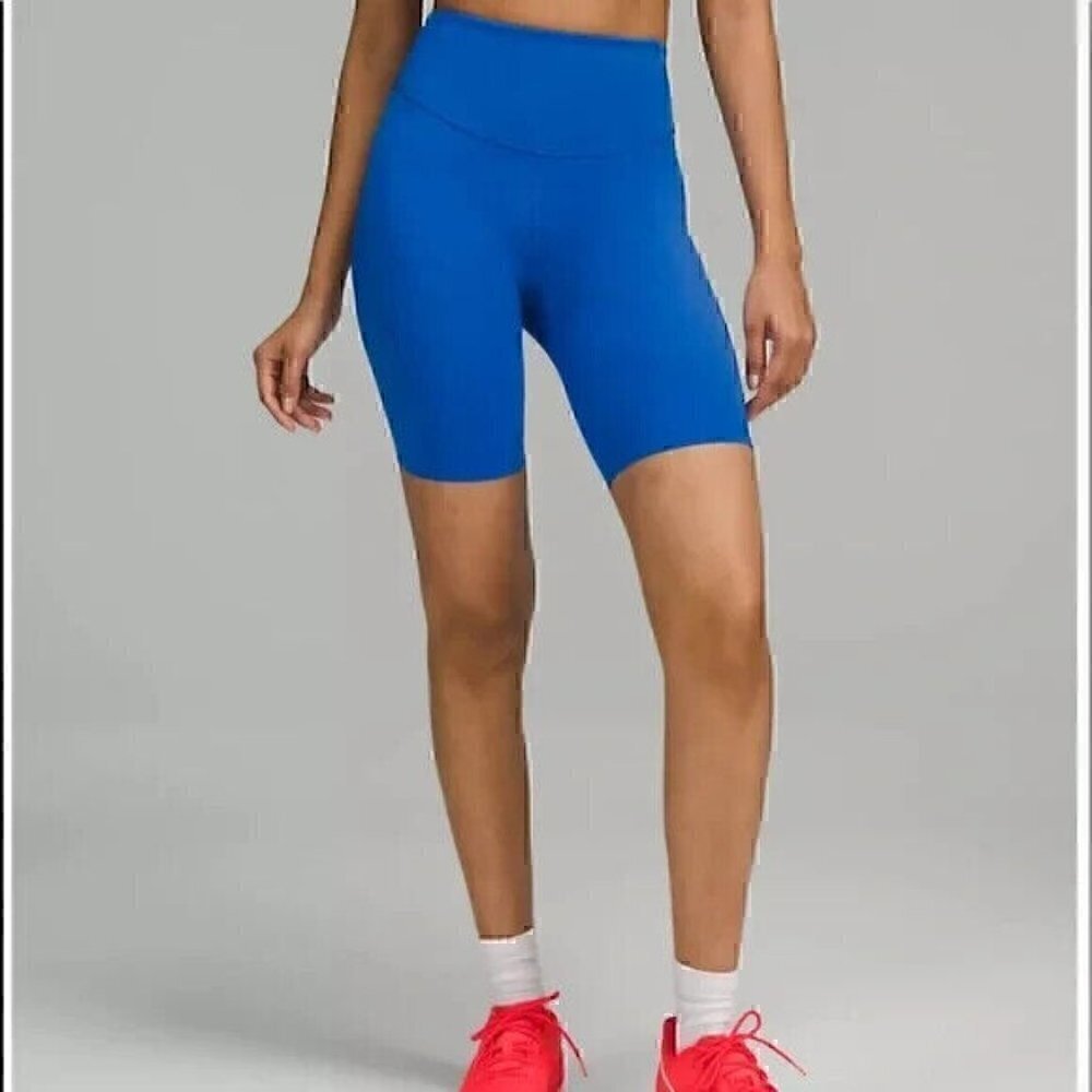 Lululemon Women's NWT Base Pace HR Short 8" BLBT Sz 4